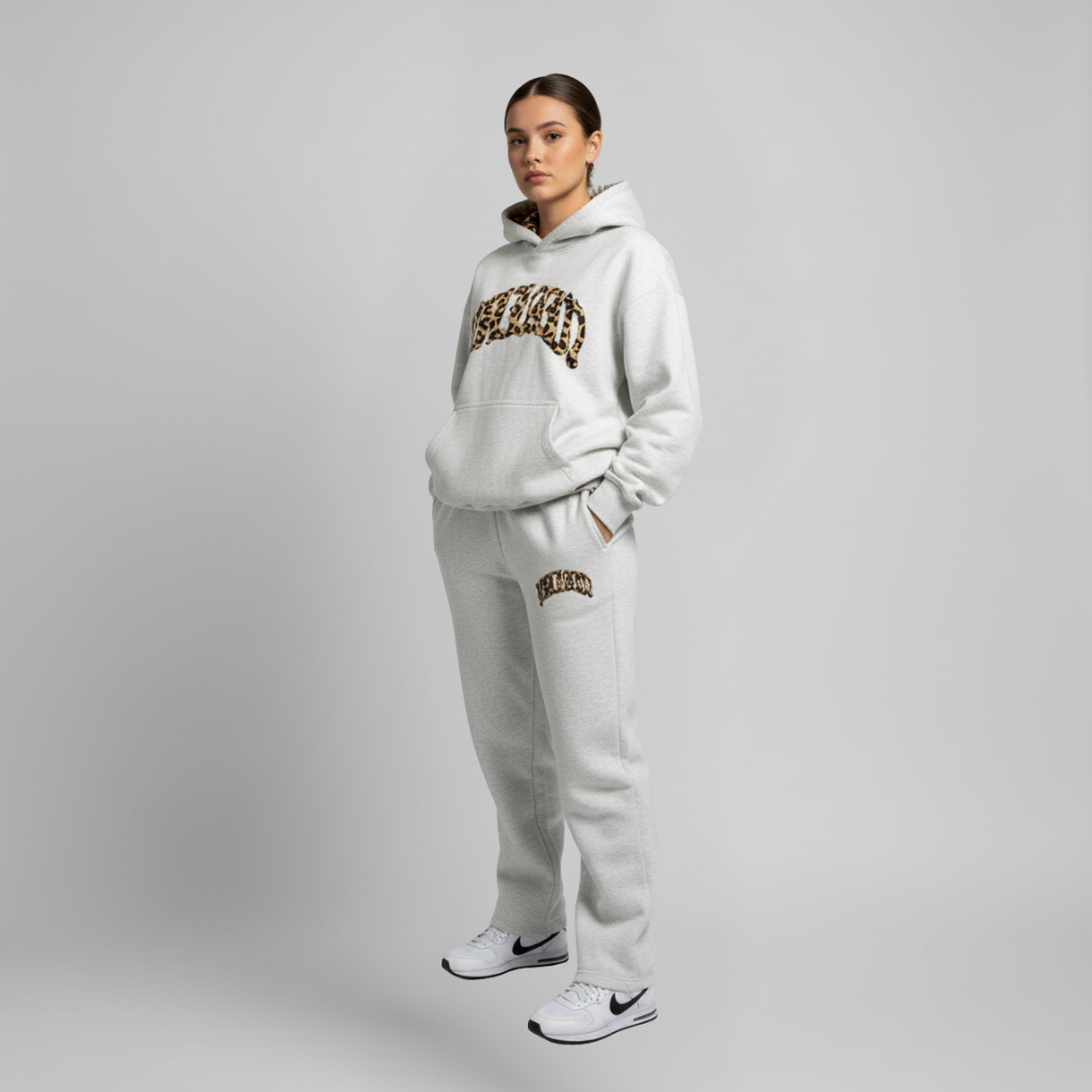 Leopard Hoodie and Trousers