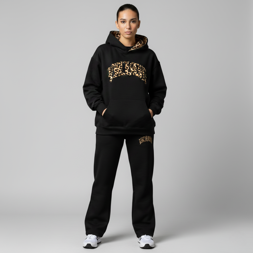 Leopard Hoodie and Trousers